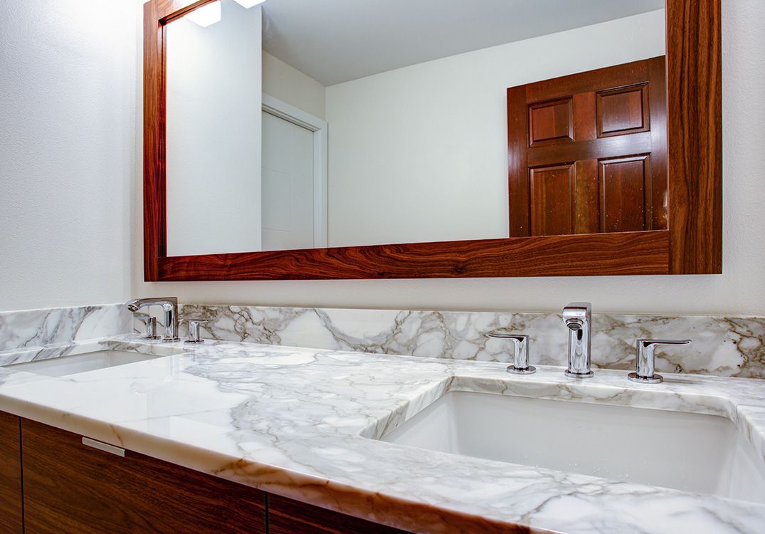 Unique Bathroom Slabs by Liberty Stone Fabricators